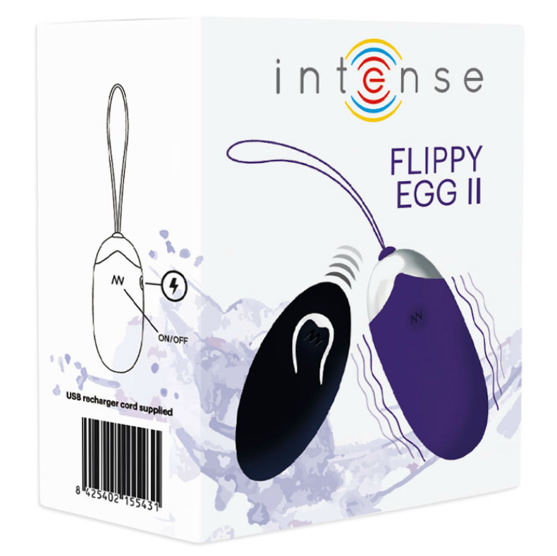 Huevo vibrador Intense Flippy II violeta con mando a distancia