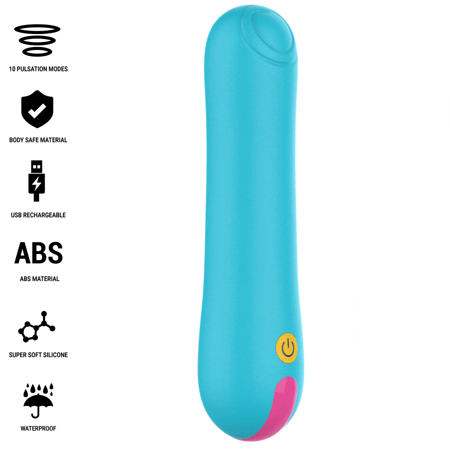 Intense Claudia – Vibrador con tamborileo interno, 14,5 cm
