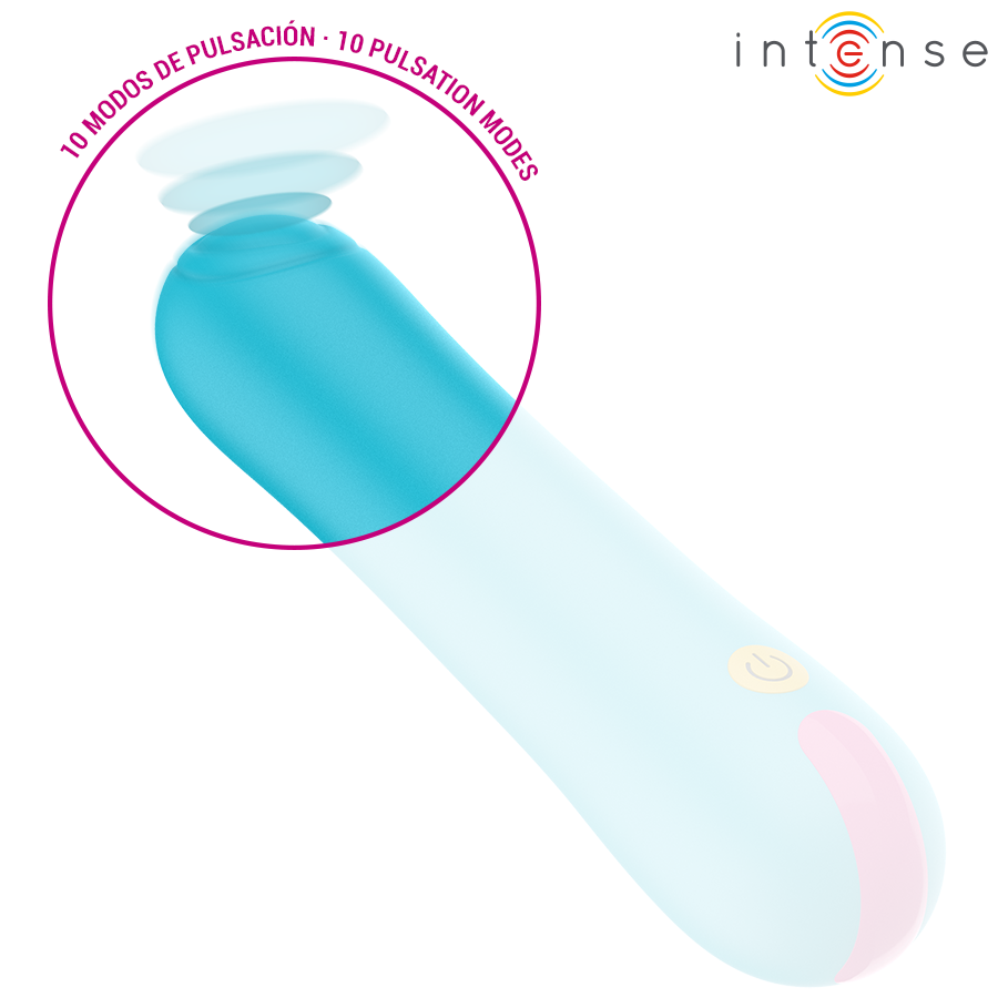 Intense Claudia – Vibrador con tamborileo interno, 14,5 cm