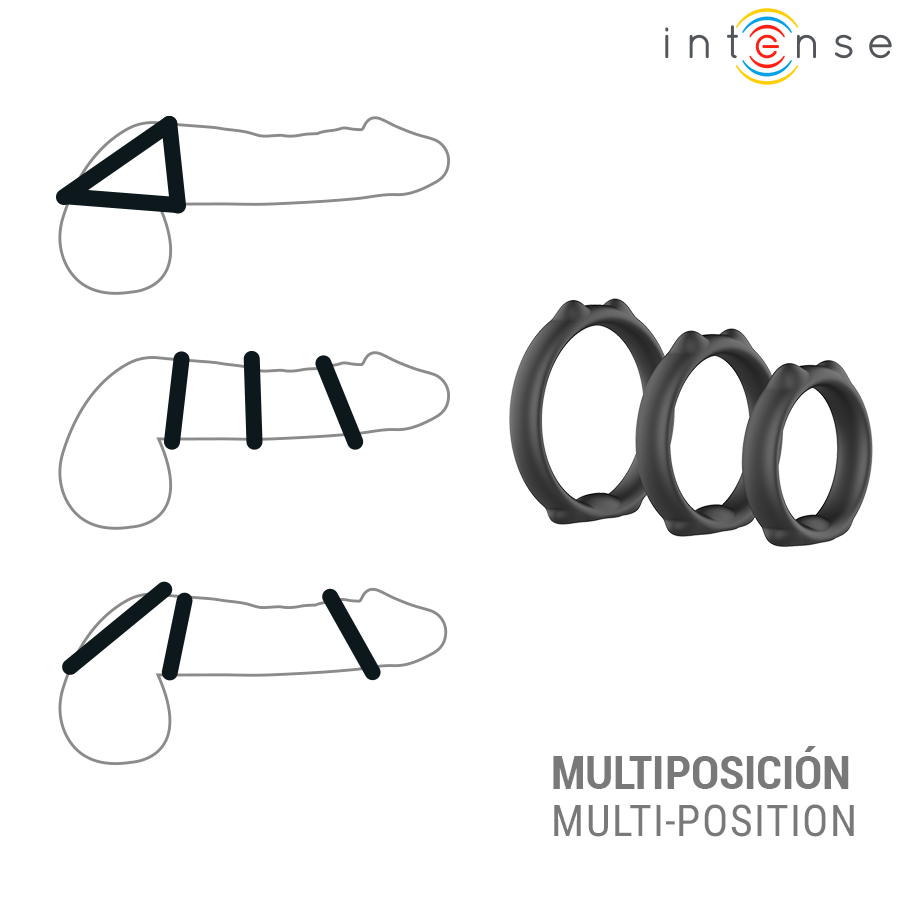 Intense Peter – Set mit 3 Penisringen