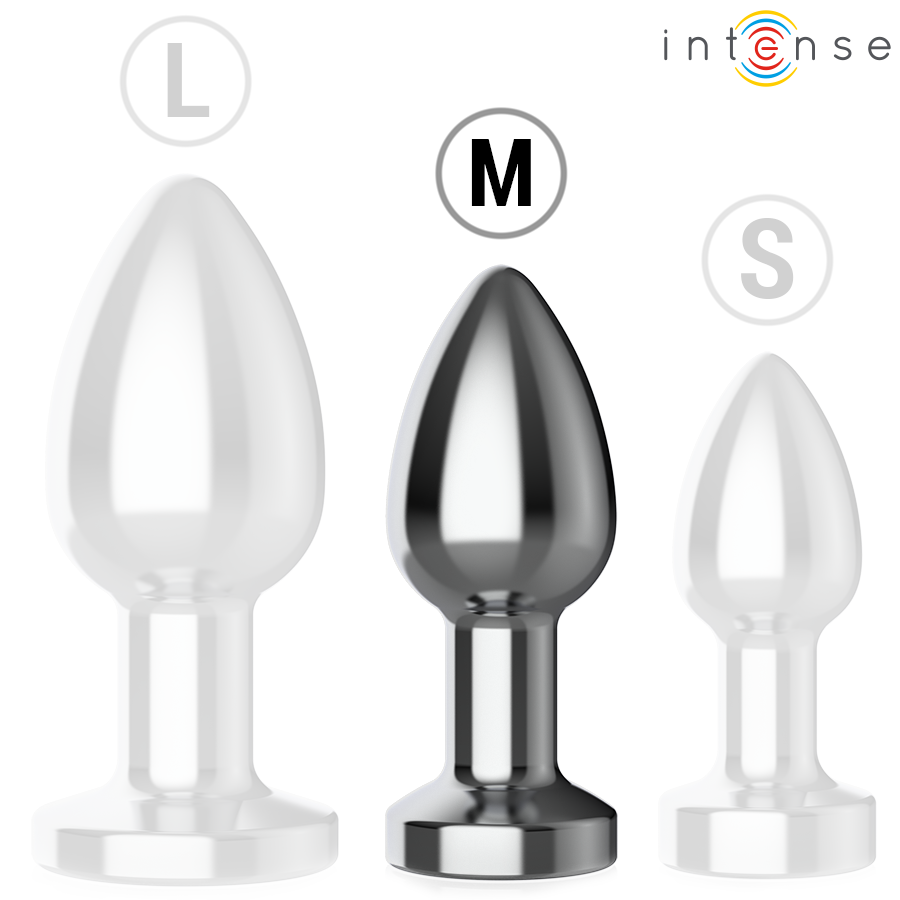 Intense — Plug anal 10 vibrations métal avec télécommande m