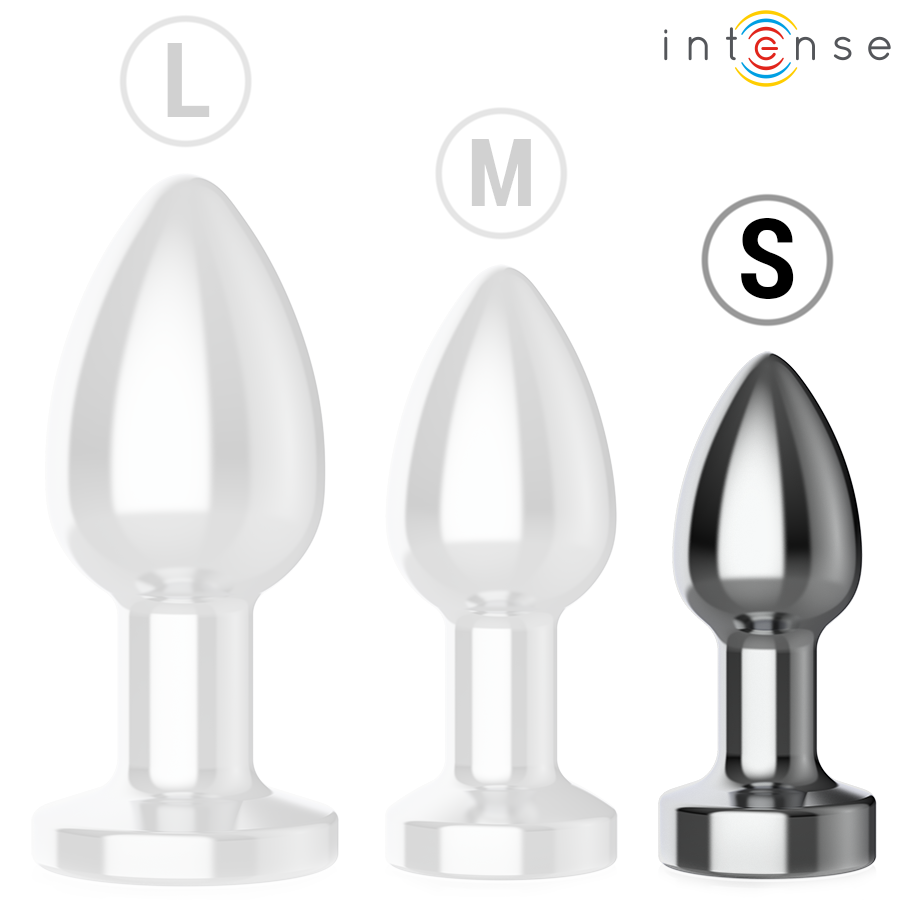 Intense — Plug anal 10 vibrations métal avec télécommande s