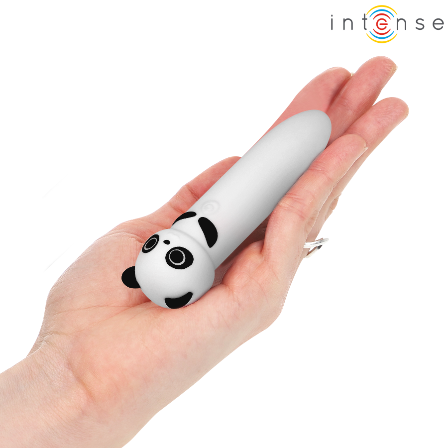 Intense Poh, bala vibradora panda recargable por USB, 10 × 2,2 cm