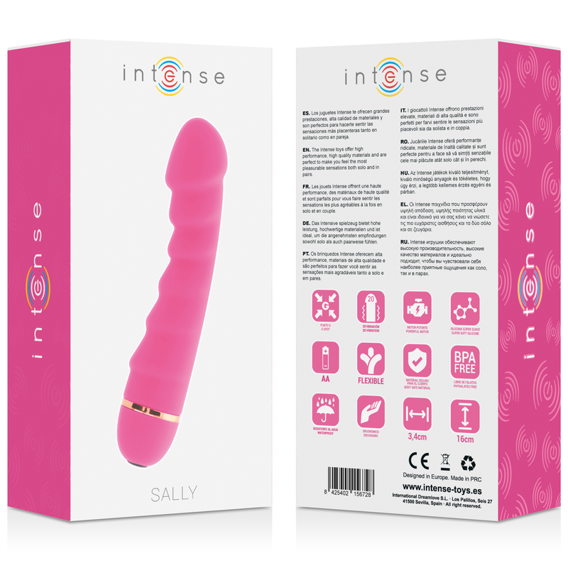 Intense Sally – Vibrator aus Silikon, 20 Modi, Rosa