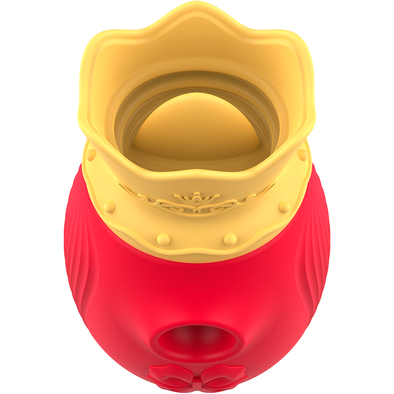 Succhia clitoride Intense con 10 modalità di aspirazione e di movimento di lingua, rosso