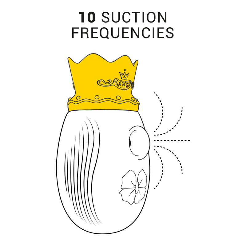 Succhia clitoride Intense con 10 modalità di aspirazione e di movimento di lingua, rosso