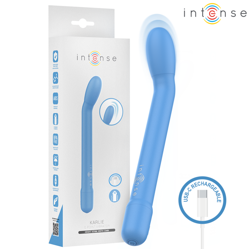 Vibratore punto G ricaricabile Intense Karlie blu