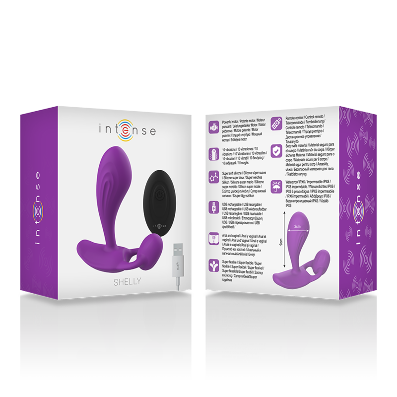 Intense — Télécommande anal shelly plug violet