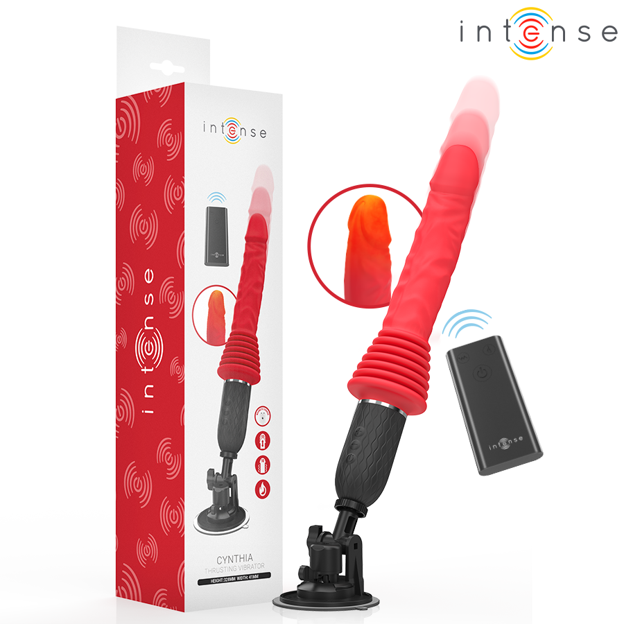 Vibratore a spinta telecomandato Intense Cynthia con funzione riscaldante
