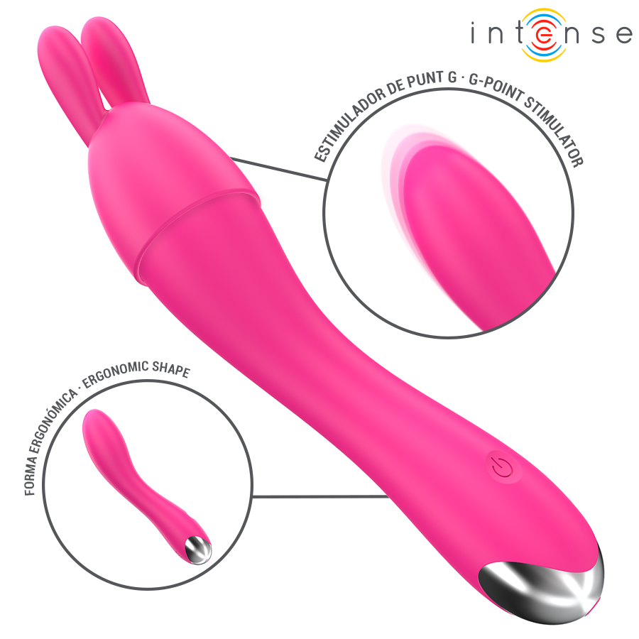 Vibratore Intense Cher con 20 modalità e testine intercambiabili