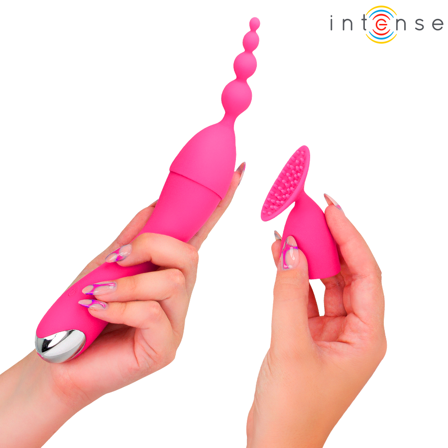 Vibratore Intense Cher con 20 modalità e testine intercambiabili