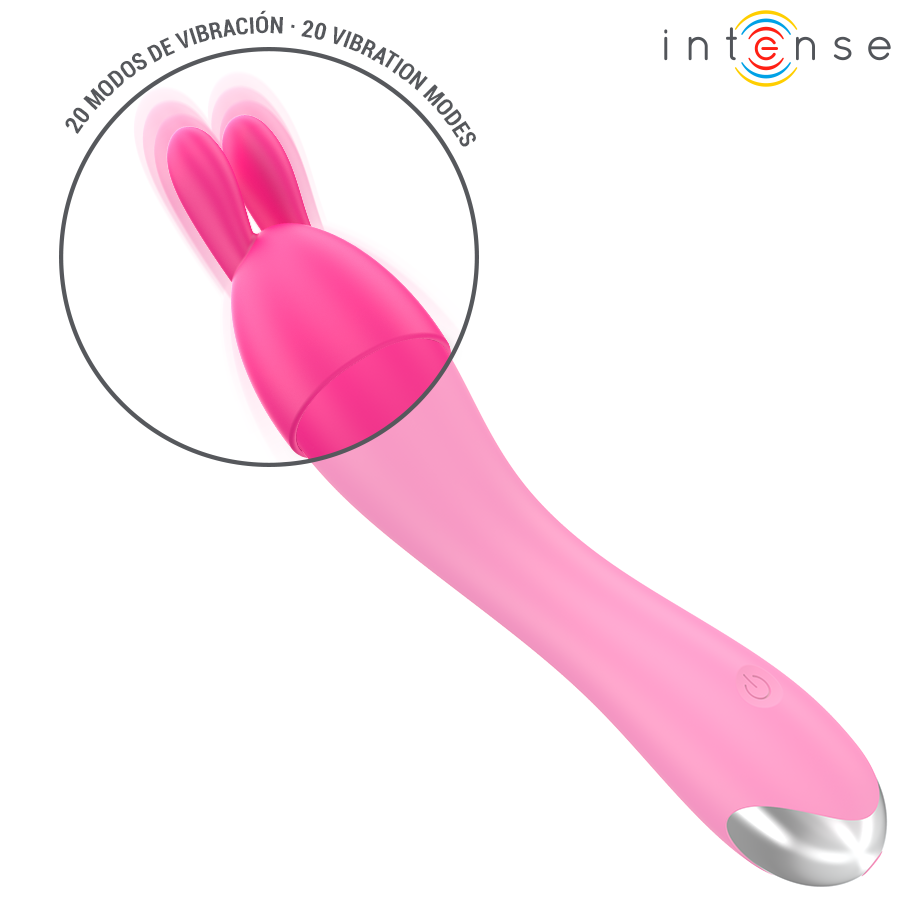 Vibratore Intense Cher con 20 modalità e testine intercambiabili