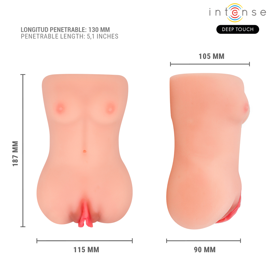 Intense — Vibrateur et masturbateur à succion catherine avec voix