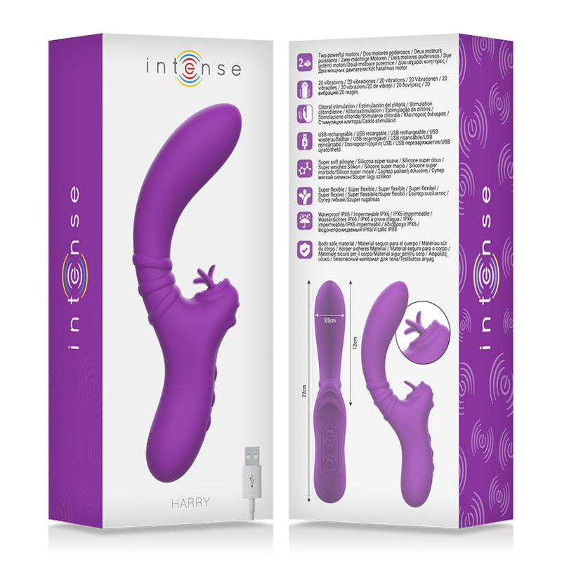 Intense Harry – Estimulador de clítoris con lengüeta, violeta