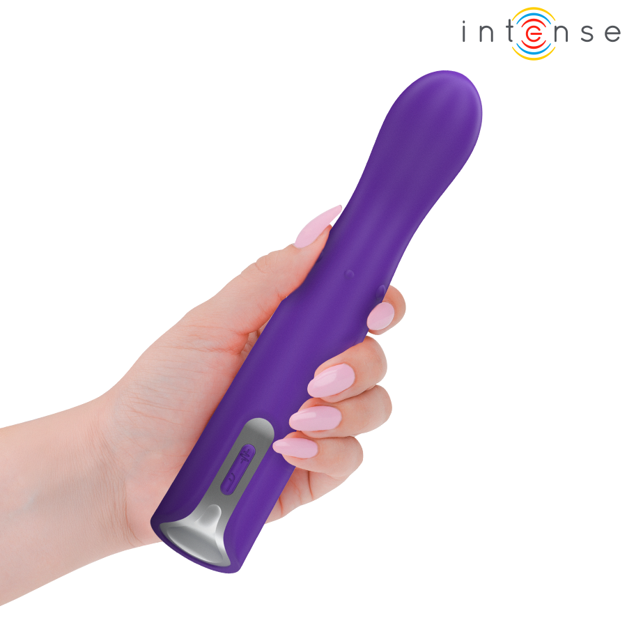 Vibratore Intense Helena da 13,5 cm con perline su e giù e testa oscillante
