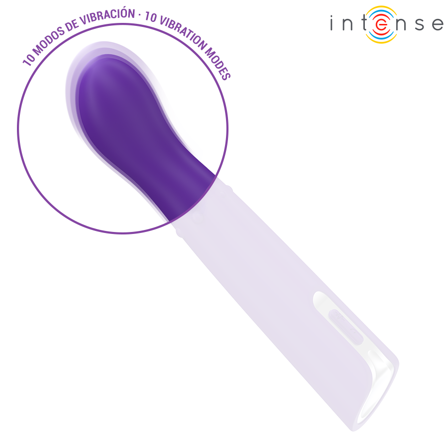 Vibratore Intense Helena da 13,5 cm con perline su e giù e testa oscillante