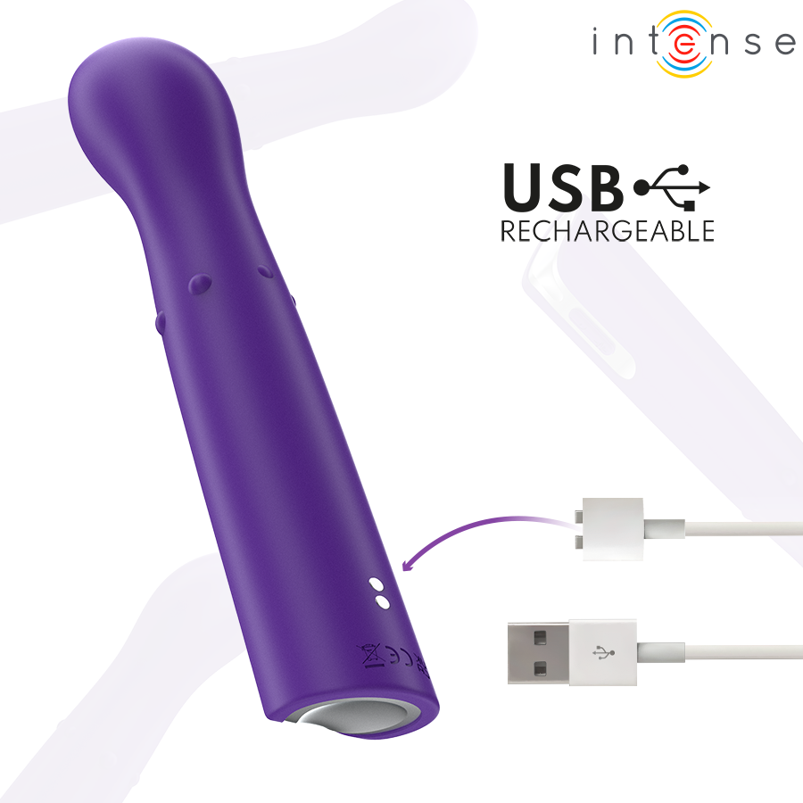 Vibratore Intense Helena da 13,5 cm con perline su e giù e testa oscillante