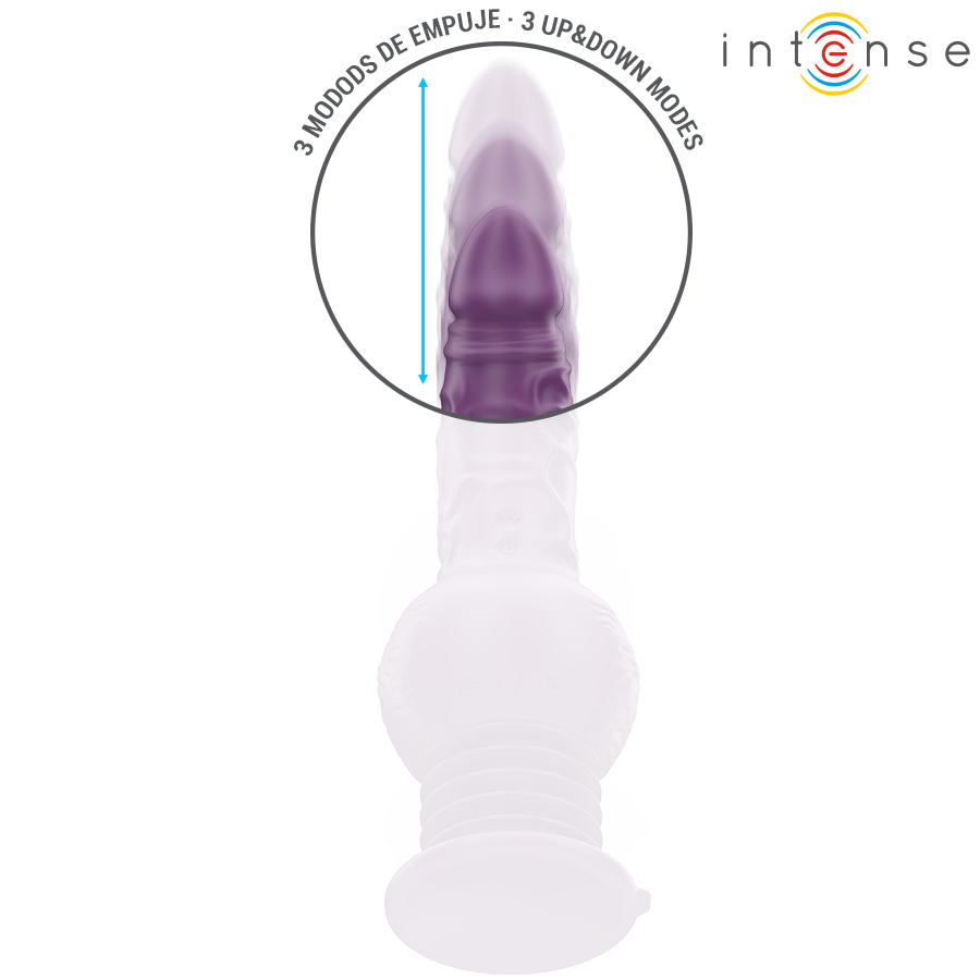 Intense Tatum – Multifunktionsvibrator mit Auf-und-ab-Bewegung, 24 cm, Lila
