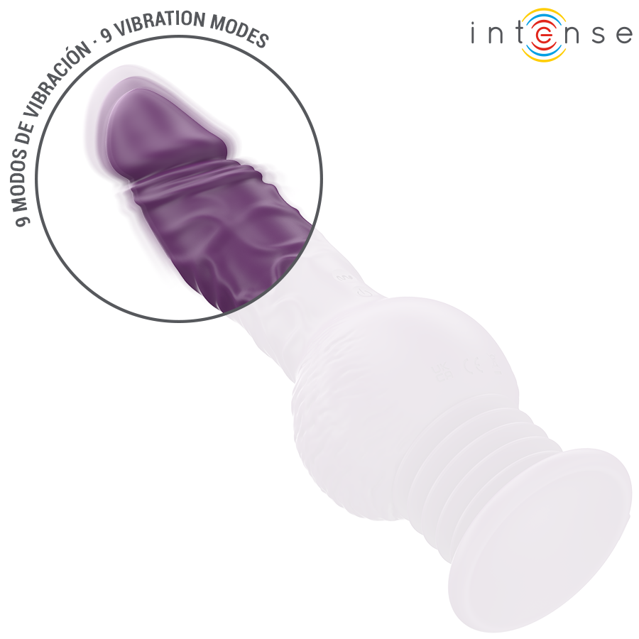 Intense Tatum – Multifunktionsvibrator mit Auf-und-ab-Bewegung, 24 cm, Lila