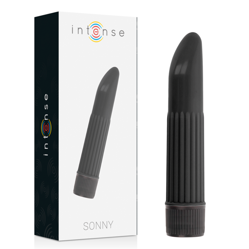 Intense Sonny – Minivibrator mit gebogener Spitze in Schwarz