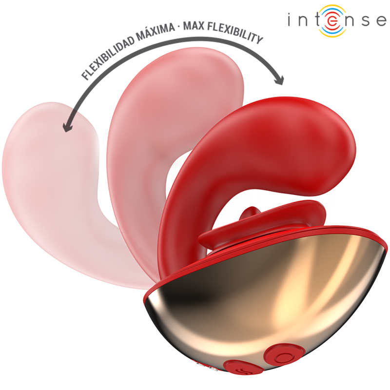 Intense Mariah – Vibrator in U-Form mit 10 Vibrationsmodi in Rot