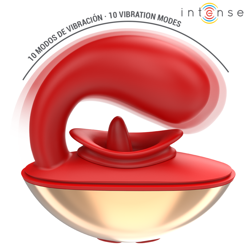 Intense Mariah – Vibrator in U-Form mit 10 Vibrationsmodi in Rot