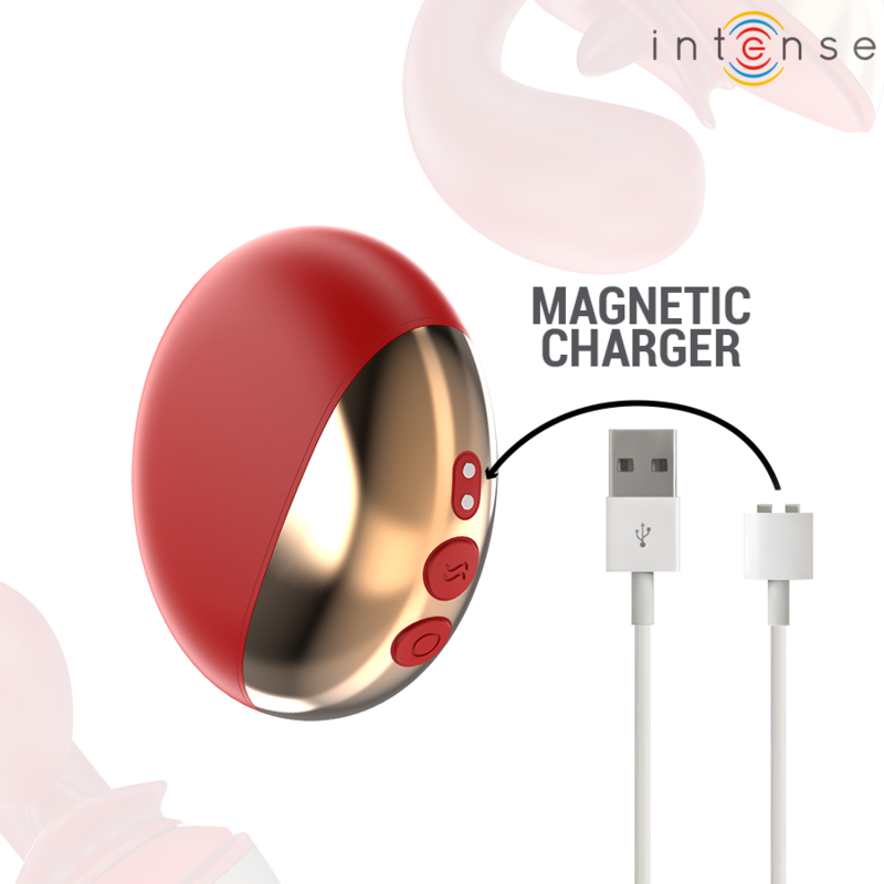 Intense Mariah – Vibrator in U-Form mit 10 Vibrationsmodi in Rot
