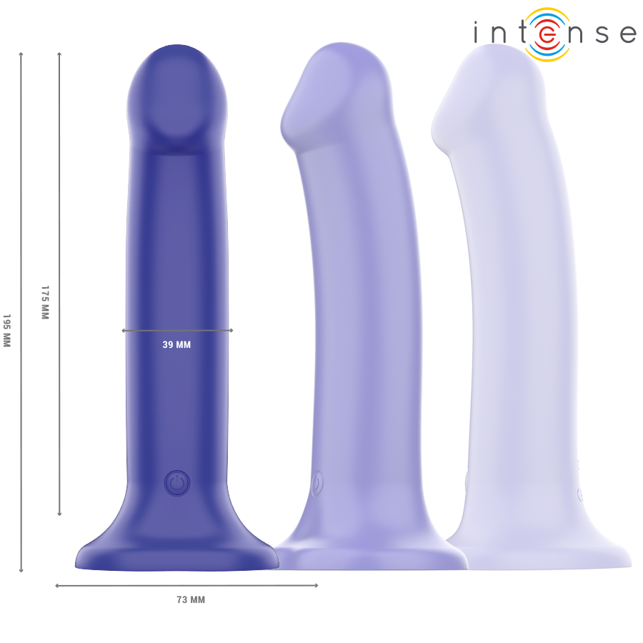 Intense Victoria, vibrador azul oscuro con ventosa y mando a distancia