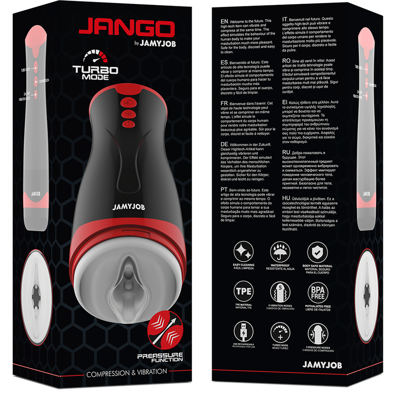 Jamyjob Jango – Masturbator mit Kompression und Vibration