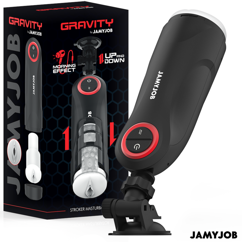 Jamyjob — Masturbateur vagin automatique par gravité 5 modes d'aspiration