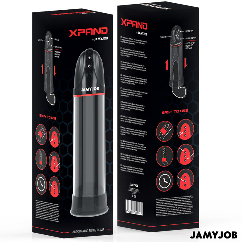 Jamyjob — Pompe automatique xpand 3 niveaux d'aspiration gris
