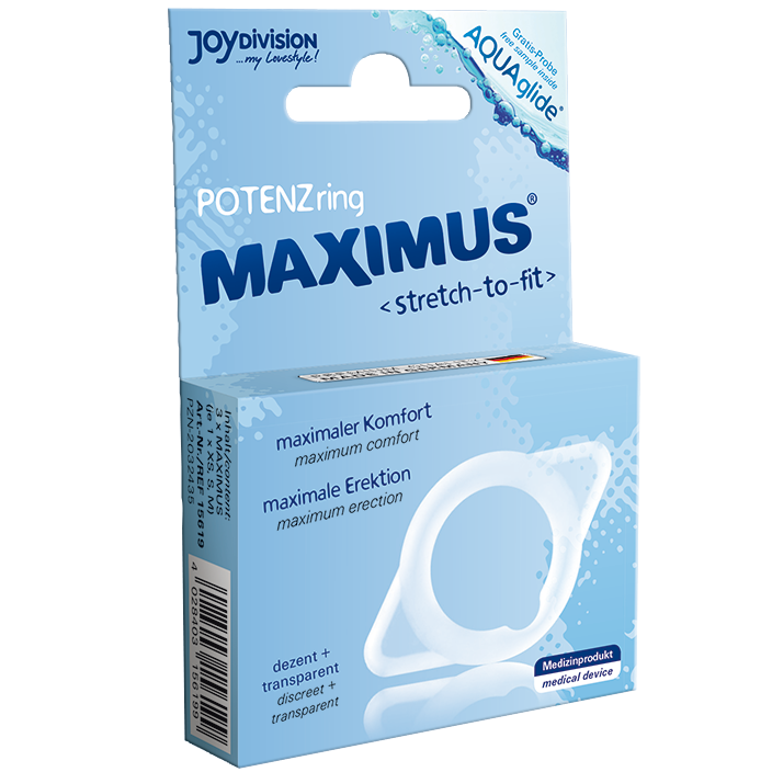 JOYDIVISION MAXIMUS – Set mit drei Penisringen in XS, S und M