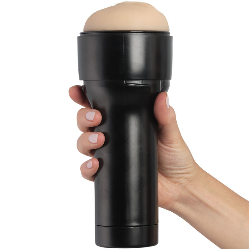 Kiiroo Feel Stroker in hellem Hautton, Masturbator mit Vagina-Öffnung