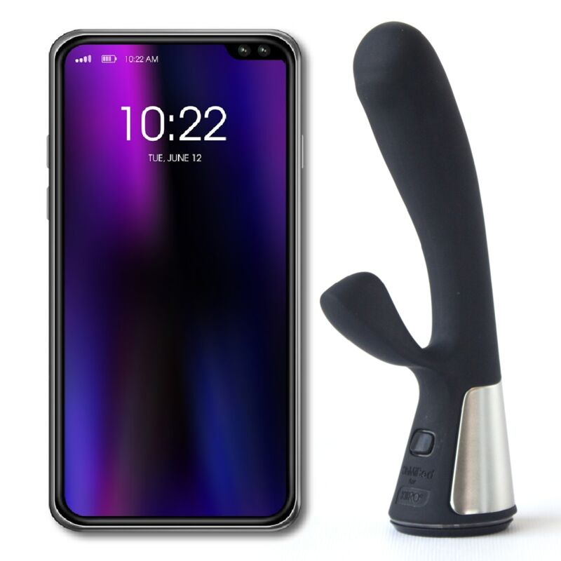 Kiiroo OhMiBod Fuse – Vibrador doble negro con app y mando