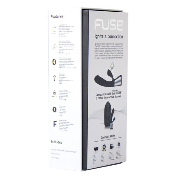 Kiiroo OhMiBod Fuse – Vibrador doble negro con app y mando