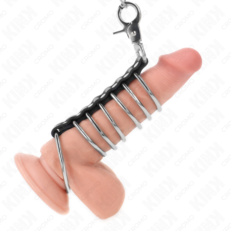 KINK – Cock ring de siete aros con cadena de 100 cm