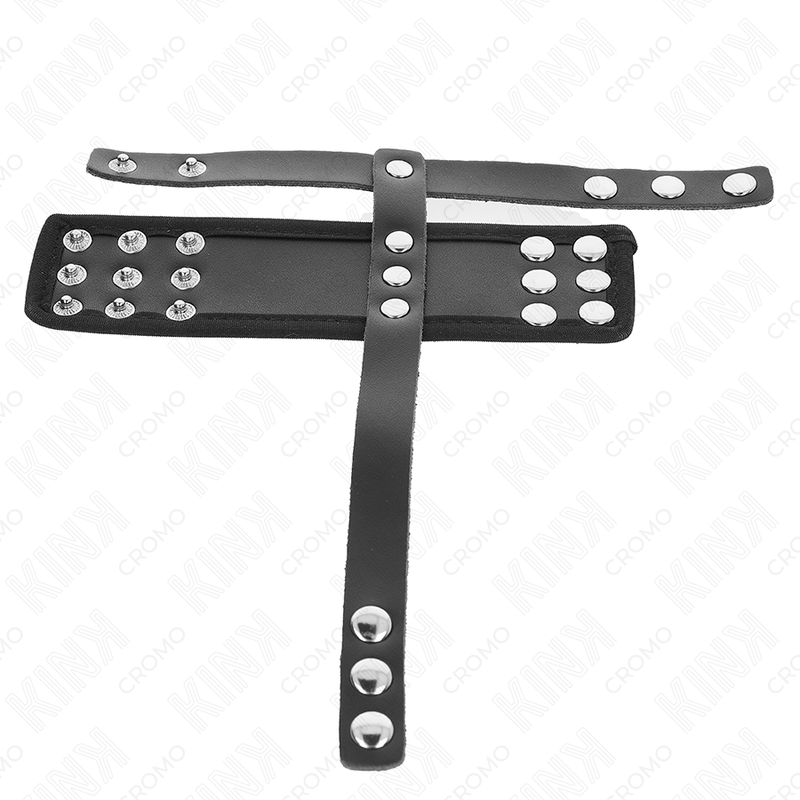 KINK – Arnés de doble anillo para el pene, banda central ancha