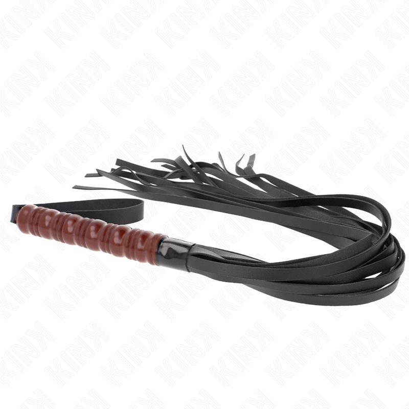 KINK – Flogger de mango color caoba, 53 cm
