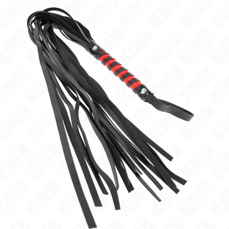 KINK – Flogger largo de mango rayado, 70 cm