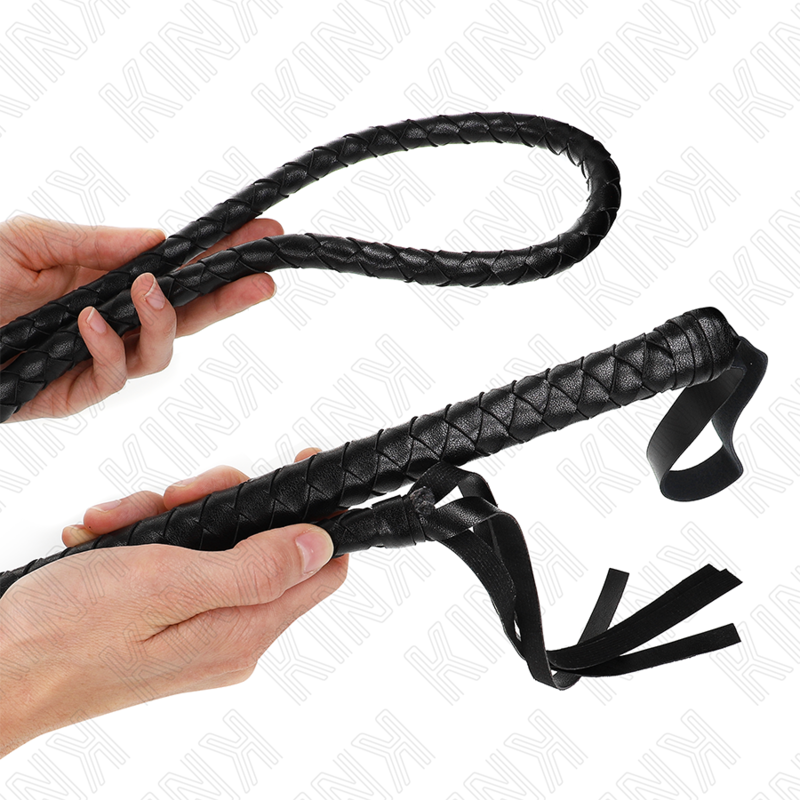 KINK Serpent – Látigo trenzado, 210 cm – Negro