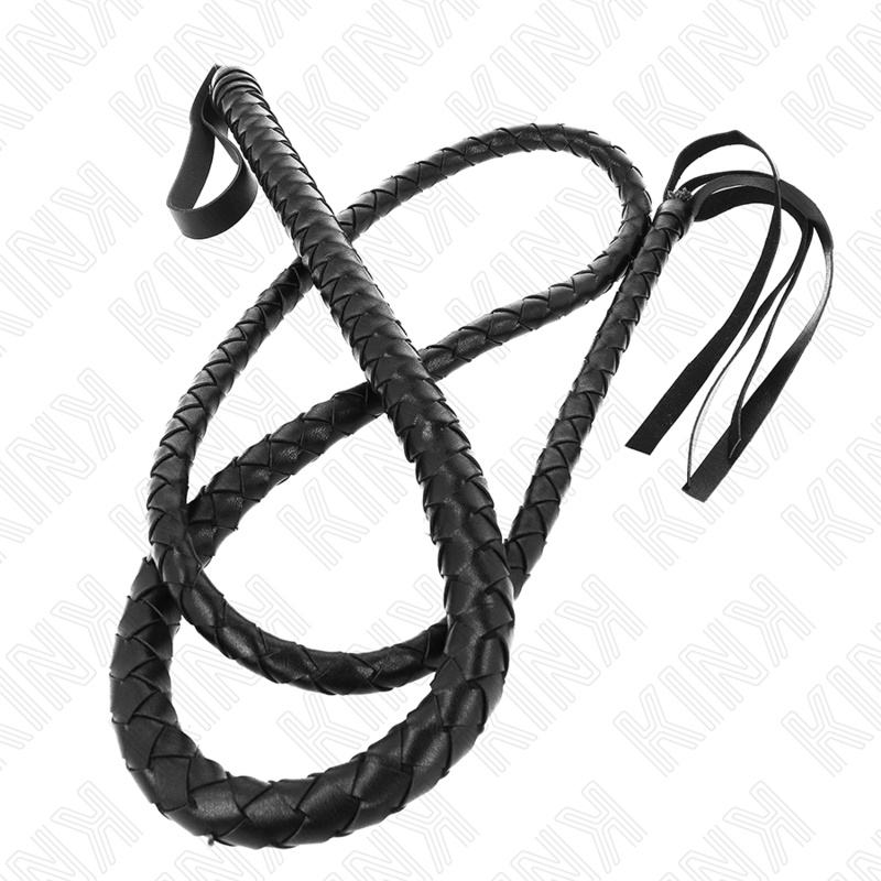 KINK Serpent – Látigo trenzado, 210 cm – Negro