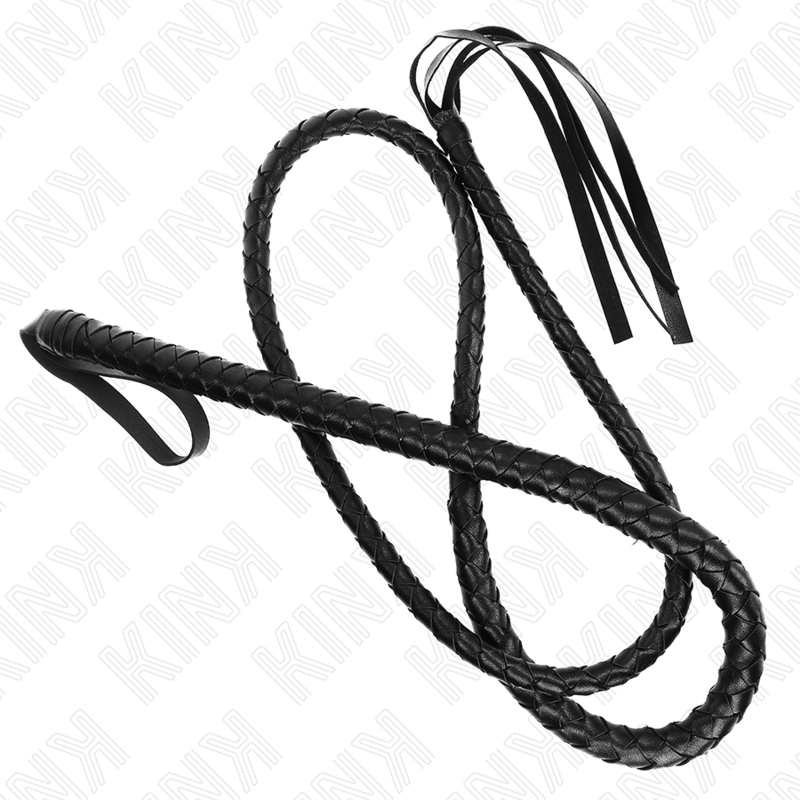 KINK Serpent – Látigo trenzado, 210 cm – Negro