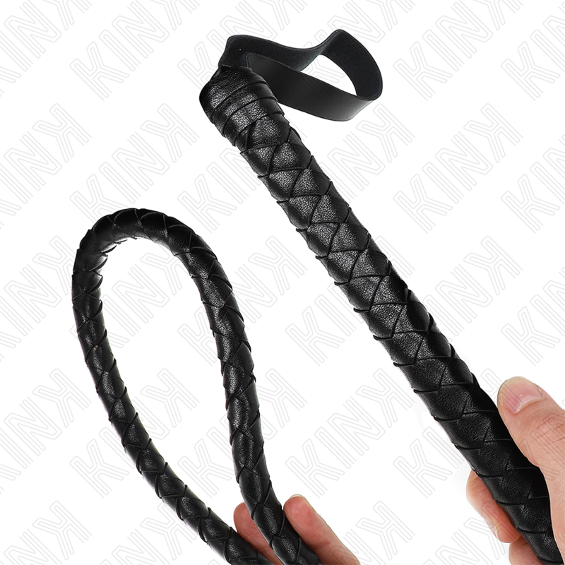 KINK Serpent – Látigo trenzado, 210 cm – Negro