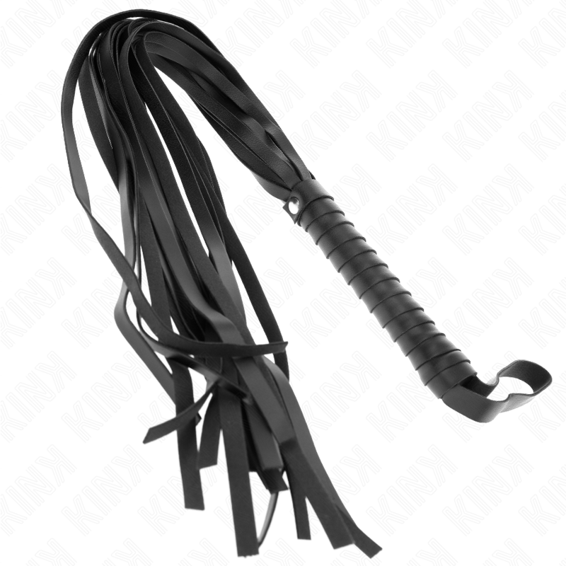 KINK — Martinet noir à longues lanières 70 cm