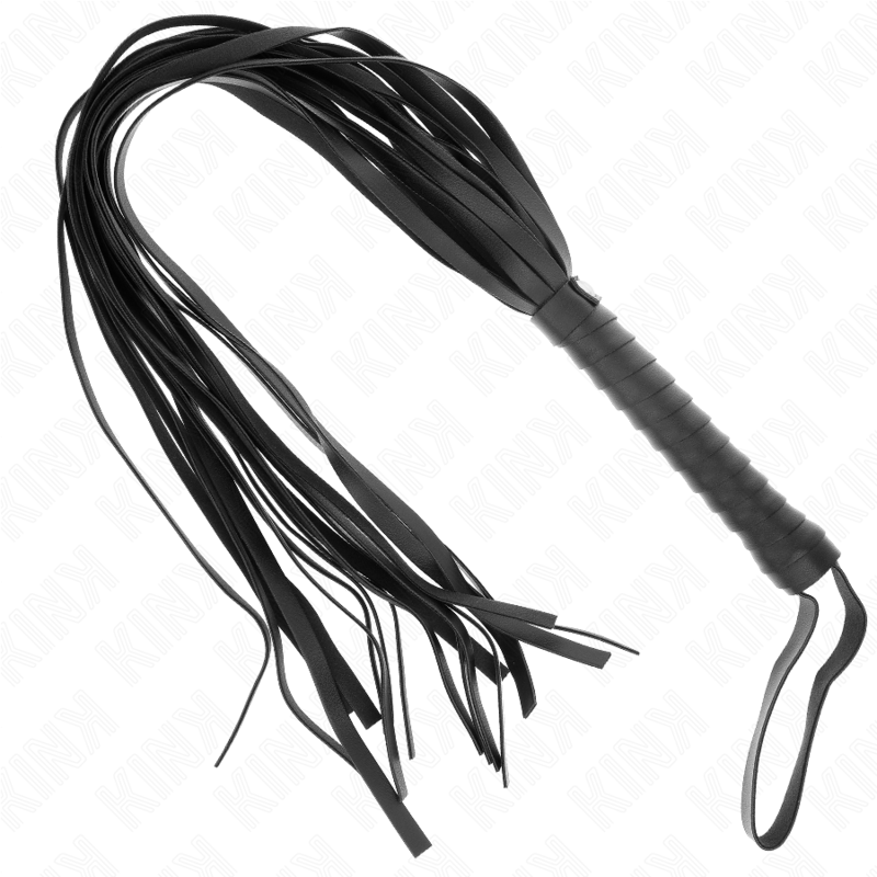 KINK – Flogger negro de tiras largas, 70 cm