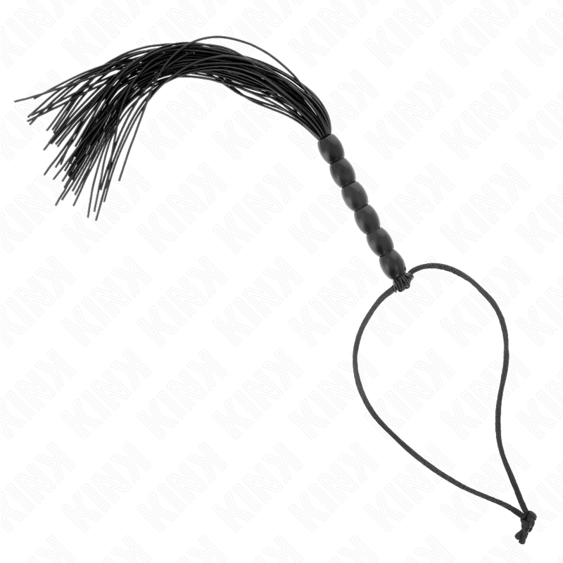 KINK – Mini flogger de seis bolas, 26 cm – Negro