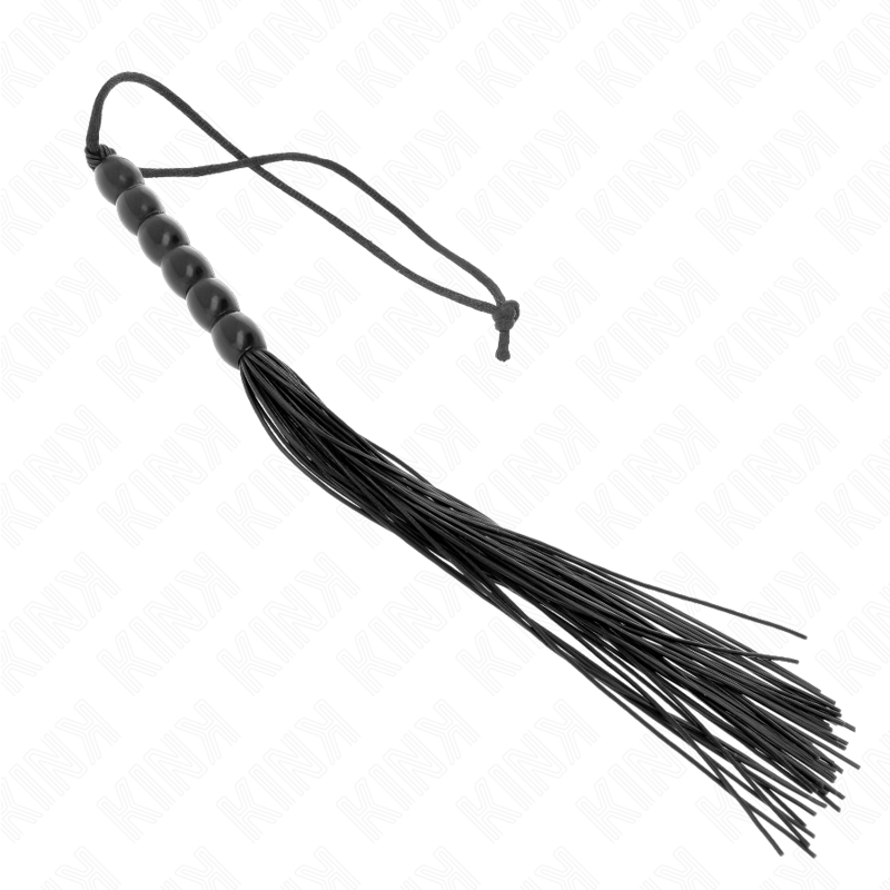 KINK – Mini flogger de seis bolas, 26 cm – Negro