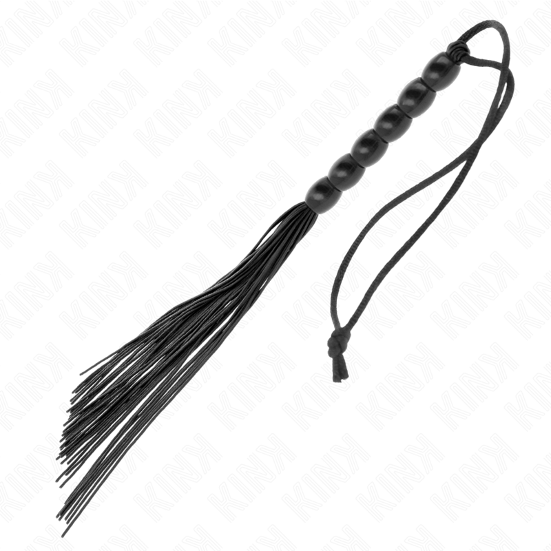 KINK – Mini flogger de seis bolas, 26 cm – Negro