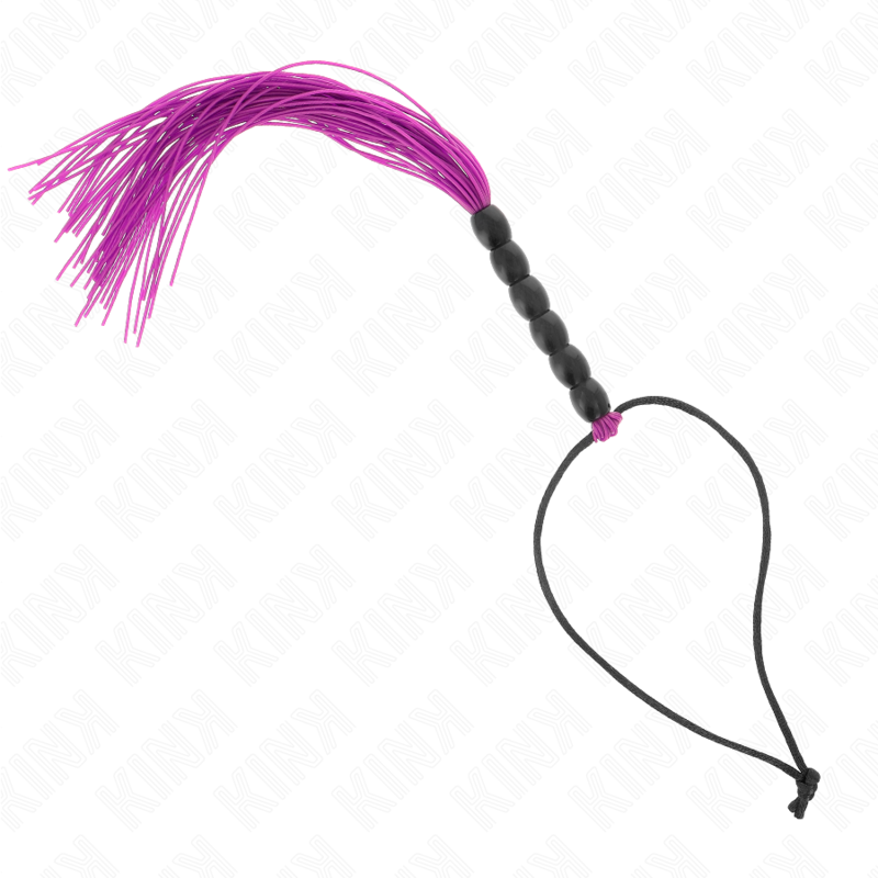 KINK – Mini flogger de seis bolas, 26 cm – Morado