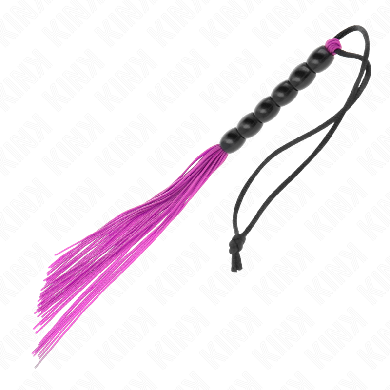 KINK – Mini flogger de seis bolas, 26 cm – Morado